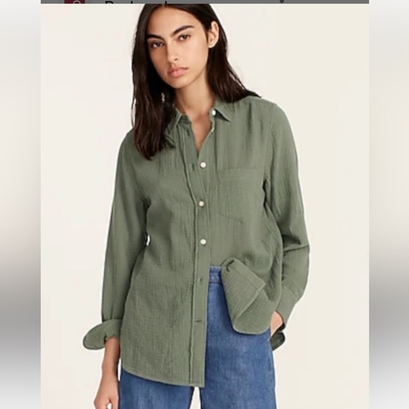 J. Crew Tops - J.Crew gauzy linen shirt. NWT 2